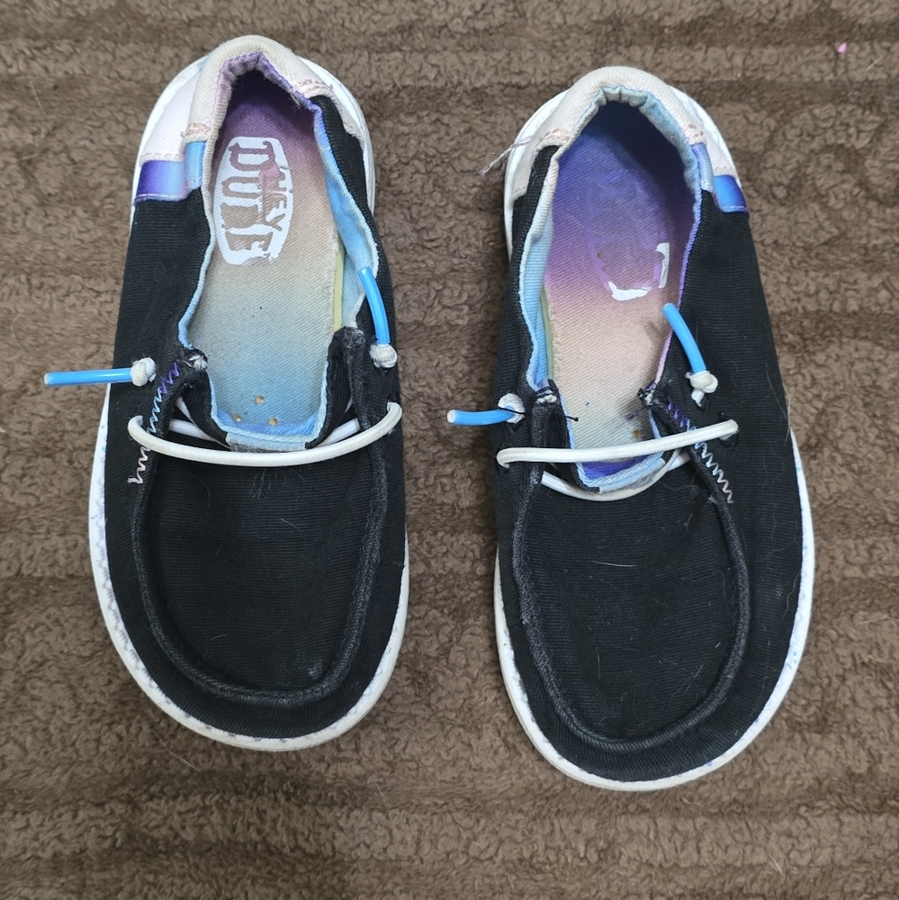 Hey Dude Black Kids Shoes
